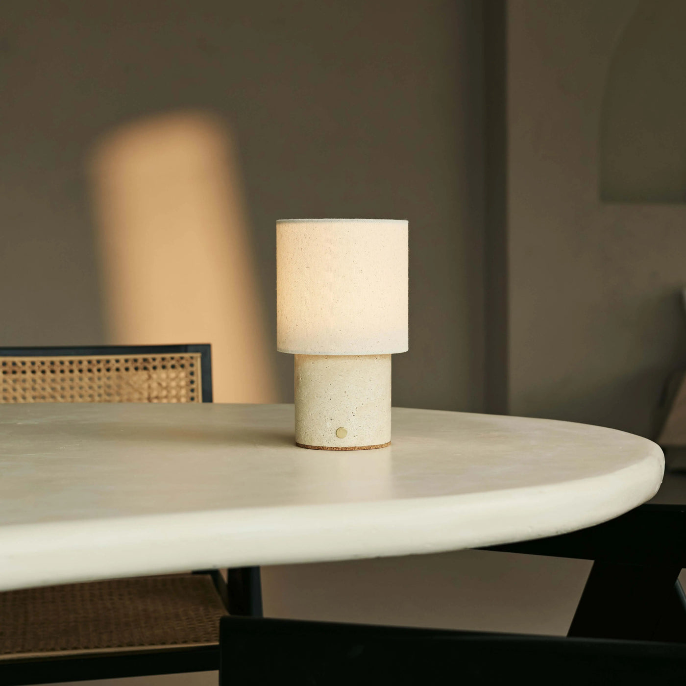 Travertine Rechargeable Table Lamp