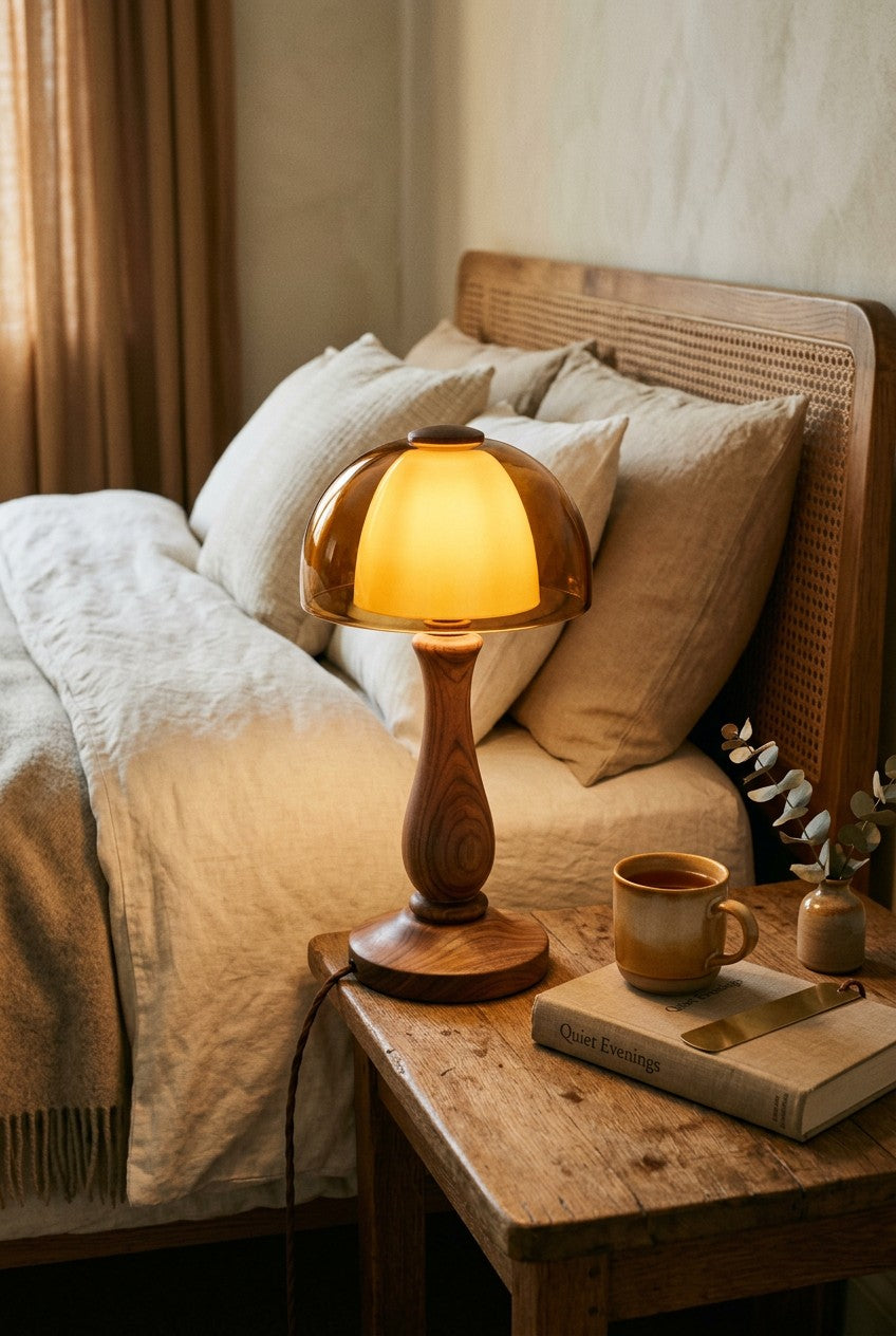 Halo Timber Table Lamp