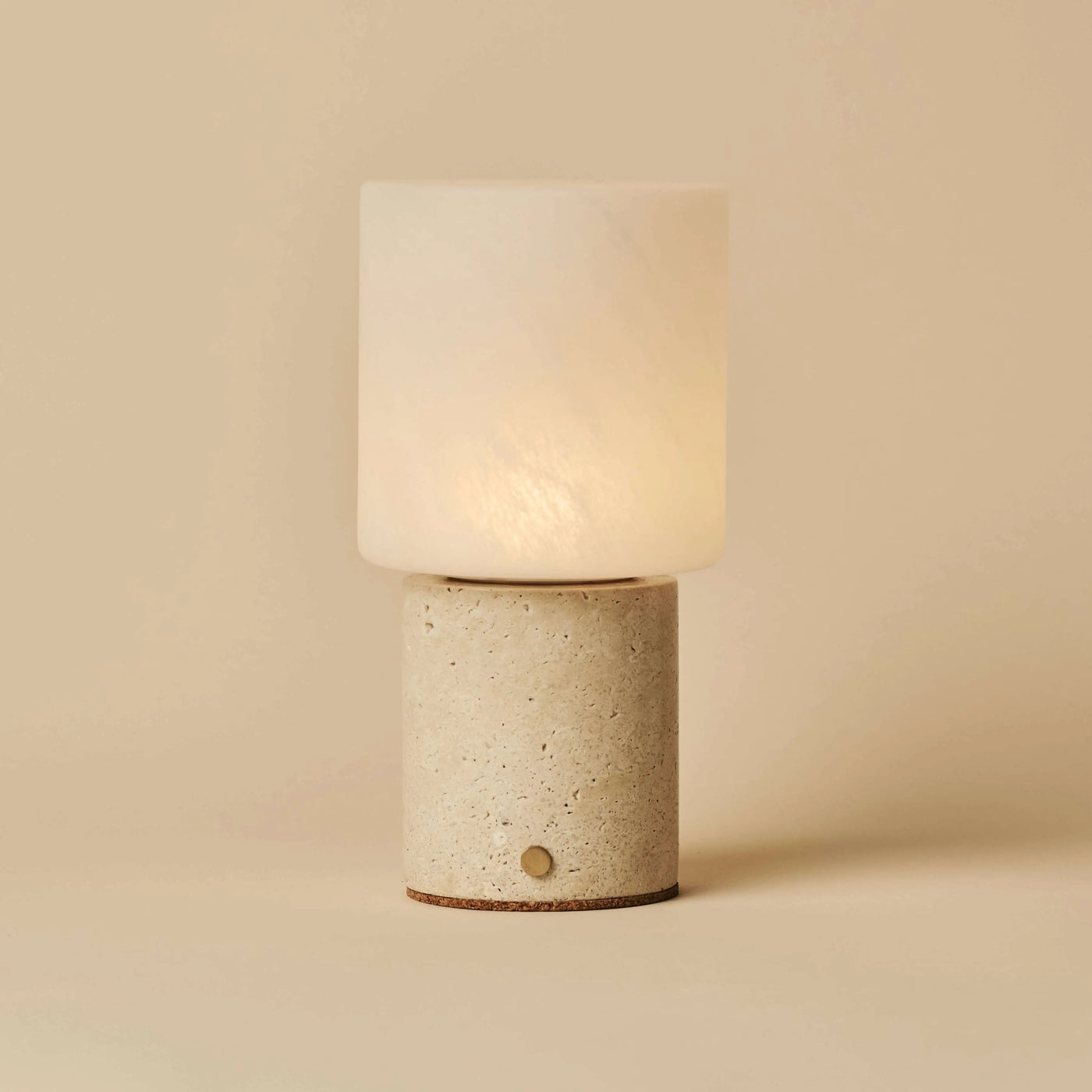Travertine Rechargeable Table Lamp