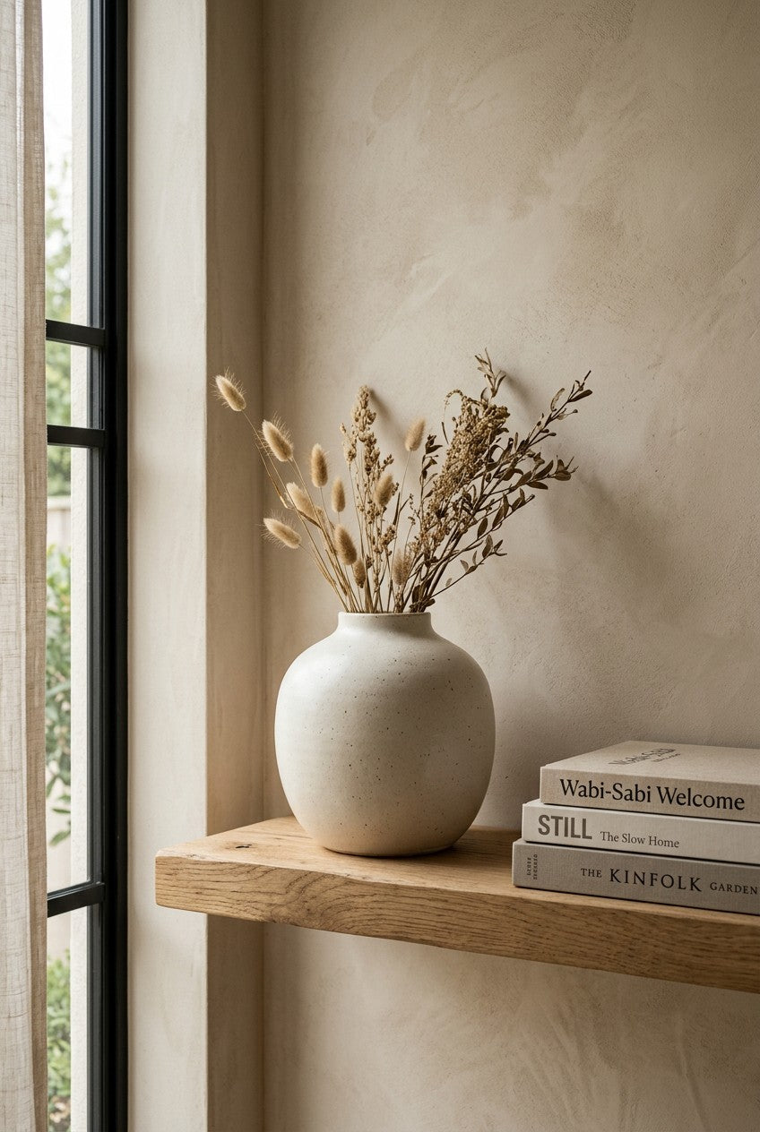 Amara Handmade Ceramic Vase in a considered home