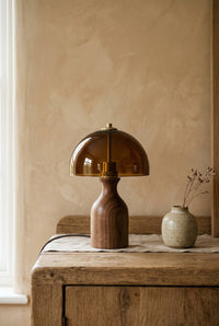 Halo Timber Table Lamp in a considered home