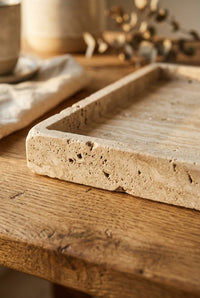 Lepanto Travertine Tray detail